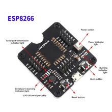 Socket de Programador de Prueba de Placa de Desarrollo ESP8266 para ESP-07 ESP-12F ESP-07S ESP-12S