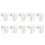 10pcs Universal Window Hook Clips White, for Fairy Lights, Curtains, DecorHook Clips 1