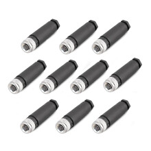 10pcs IP68 M8 4Pin Female Aviation Wire Connector, Solderless Waterproof Sensor Plug for Fast Termination