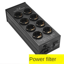 TP80 Power Filter Socket Noise Reduction Overload Protection Voltage Display Function Audio Amplifier EU Plug Board