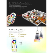 MiBOXER FUT092 4-Zon 2.4GHz RF RGB CCT/RGBW/Enfärgad Touch Dimming för  Fjärrkontroll för LED-Lampa/Kontroller