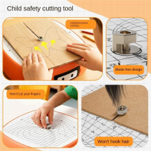Kartonmesser-Werkzeug, Kindersicherer Elektrischer Kartonmesser für Kinder, Keine Scharfen Klingen, Schulprojekte, DIY-Bau, US-Stecker