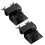 2-Pack Adjustable Gutter Mounts for Solar Panels & Security Cameras,  Aluminum Alloy 1