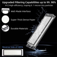 Vacuum Main Side Brush Dust Bag Compatible with Mi Robot 1 / 1S SDJQR01RR SDJQR02RR SDJQR03RR E3 S4 S4 Max S5 Spare Parts