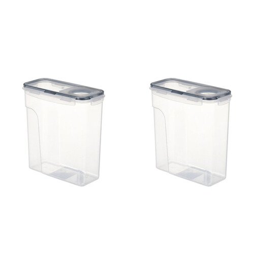 2pcs 3D Printer PLA Filament Drying Box 1KG Material Tray Double Layer Sealing 4L Moisture Proof Storage Container Black