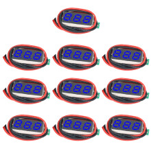 0.28 Inch LED Digitale Voltmeter 0-100V Auto Motor Voltage Tester Meter Detector Blauwe LED 10 Stuks