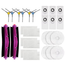 Para Midea V12 Aspiradora Filtros de Cepillos Laterales Principales Repuestos Accesorios de Trapeadores Bolsas de Polvo (26 Piezas)