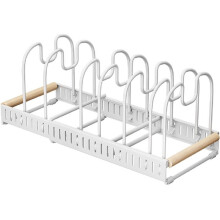 Dekselorganizers in de Kast Uittrekbare Verstelbare Plank Panorganizer voor Keuken, Voorraadkast, Garage, Wasruimte, Thuis B