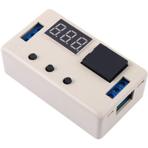 12V24V Trigger Cycle Delay Timer,3-Button Optocoupler Isolated  Delay Relay Module for  Timing Control,1PC A 1