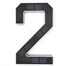 Solar House Numbers for Outside, LED Illuminated Address Sign,Waterproof Outdoor for House, Yard, Fence 2