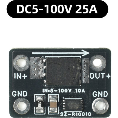 Módulo de Diodo Ideal de Alta Corrente Solar com Proteção Anti-Refluxo de 25A e Tensão DC5-100V 2