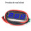Medidor de Voltagem Digital  LED 0,28 Polegadas  0-100V Testador de Voltagem para Carro Moto Detector LED Azul 10 Peças 5