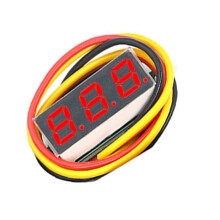 0,28 Zoll Mikro-LED Digitalvoltmeter 0-100V Auto Motorrad Spannungsprüfer Messgerät Detektor Rote LED 10 Stück