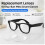 Replacement Lens for  Meta HD Transparent  Light Blocking Lenses for  Meta RW4006 RW4008 B 3