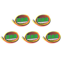 0.28 Inch Micro LED Digital Voltmeter 0-100V Car Auto Motorcycle Voltage Tester Meter Detector Green LED 5pcs