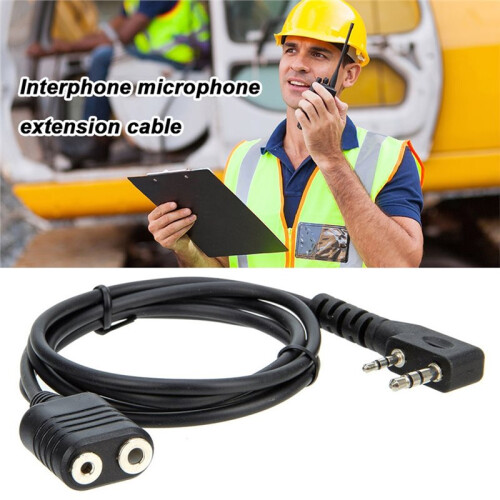 1m Speaker Mic Extension Cord for  for  5R 888S, 2-Pin K Type 2