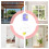 Badminton Trainer Adjustable Height Rechargeable Sports Practice Games Self Training Tool with Remote Control Elastic 6