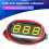 Voltímetro Digital LED Micro-Tipo de 0,28 Polegadas  0-100V Medidor Detector de Tensão para Carro Moto LED Amarelo 10 Peças 2