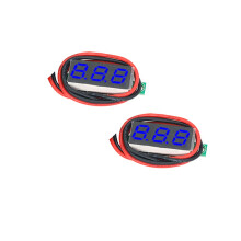 0.28 Inch LED Digitale Voltmeter 0-100V Auto Motor Voltage Tester Meter Detector Blauwe LED 5 Stuks