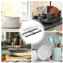Lid Organizers Inside Cabinet Extendable Adjustable Shelf Pot Pan Organizer for Kitchen Pantry Garage Laundry Home B