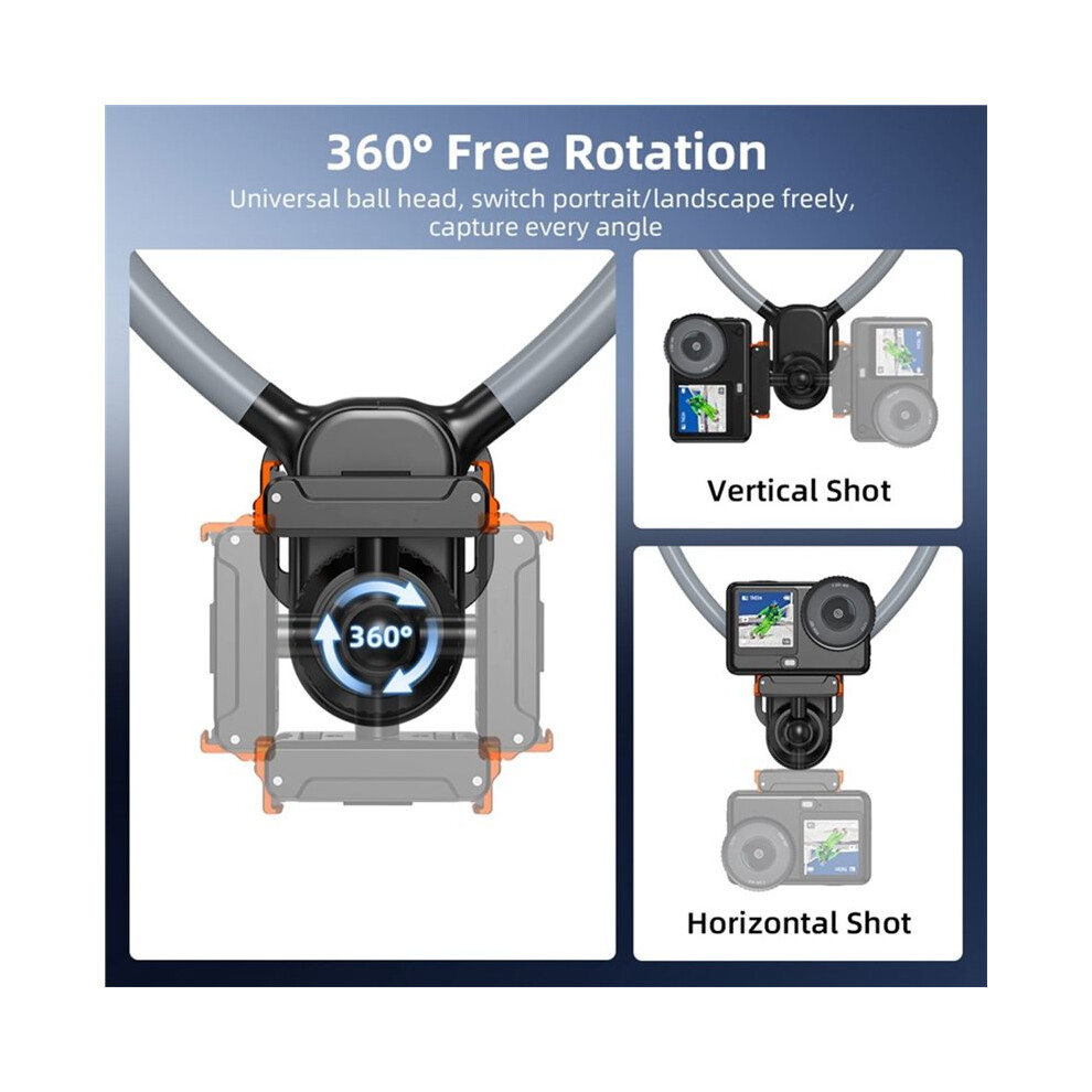 Neck Hold Mount Chest Mount For Action 3/4/5Pro/6 Camera Mount Chest Strap Pov Silicone Bracket Accessories 6031536137438
