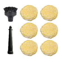 Kit de Brosses et de Tissus pour Nettoyeur à Vapeur pour SC1 SC2 SC3 SC4 SC5 SC7 CTK10 CTK20, 8 Pièces