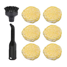 8PCS Steam Nozzle Round Brush Cloth Kit for SC1 SC2 SC3 SC4 SC5 SC7 CTK10 CTK20 Steam Cleaner Spare Part