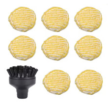 9PCS Steam Cloth Cover Nylon Brush Set for SC1 SC2 SC3 SC4 SC5 SC7 CTK10 CTK20 Steam Cleaner Replacement Parts