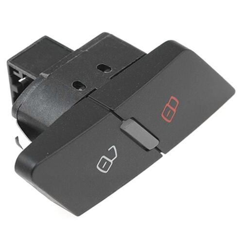 4F1962107 Car Central Lock Button Left Front Door High Sensitivity Easy Install ABS Durable for  A6L 05-08 2