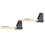 Horizontal Wall-Mounted Bike Rack - Wall-Mounted Bicycle Storage Hook, Space-Saving Indoor Garage Parking Mount 1