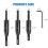 6-Piece Self Centering Drill Bit Set,HSS Bit with Hex Key, 3/32", 7/64", 1/8" Center Drill Bits, 1/4 Inch Hex Shank 8