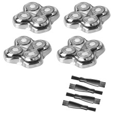 4 Pack Pro 4 Shaver Replacement Heads for Skulls Pitbulls Gold PRO, Silver PRO, Platinum PRO, Butterfly Kiss PRO