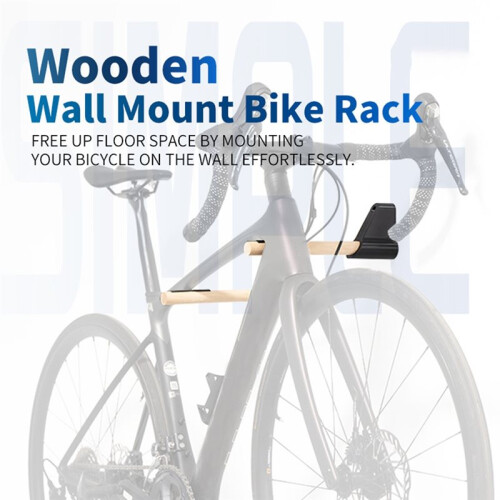 Horizontal Wall-Mounted Bike Rack - Wall-Mounted Bicycle Storage Hook, Space-Saving Indoor Garage Parking Mount 2