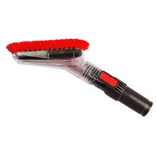 32mm Universal Vacuum Cleaner Brush  - Attachment with Swivel Joint, Soft Bristles, and Soft-Pad Cleaning Nozzle