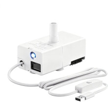 Cat Water Fountain Pump 5V Detachable Waterproof Quiet Puppy Water Fountain Pump with Light for Puppy Kitten Dog Home