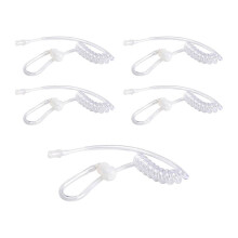 5er-Pack Klare Akustische Spiralschläuche mit Silikon-Ohrstöpseln, Twist-Lock-Ersatzschläuche für für
