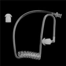 5 Tubi Acustici Trasparenti A Spirale con Auricolari In Silicone, Tubi di Ricambio Twist-Lock per per
