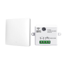 RF 433Mhz Trådlös Självdriven Strömbrytare Fjärrkontroll Vattentät/Inga Kablar Installation Fjärrkontroll Hem