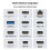 Multifunctional Cable Tester USB Data Cable Tester with CR1220 Battery Type-C Micro-B USB3.0 for Network Printer Wires 1