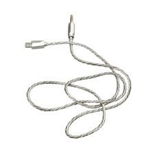 Cabo USB Tipo C para 3,5mm AUX Adaptador de Áudio USB-C para Fones de Ouvido de Telefone Conector de Áudio Carro HIFI Estéreo Som 1M