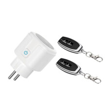 RF433 Wireless Socket Home Remote Control Socket EU Plug Remote OFF Electrical for Lighting Fan TV