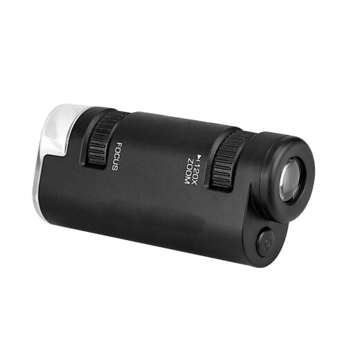 Pocket Digital Microscope 60x-120x with AAA Battery, Compact Microscope for Student Science Learning 1