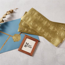 30 Sets Aufkleber, Goldherz-Design - Ideal für Umschläge, Hochzeitseinladungen, Weihnachtskarten, Büromaterialien