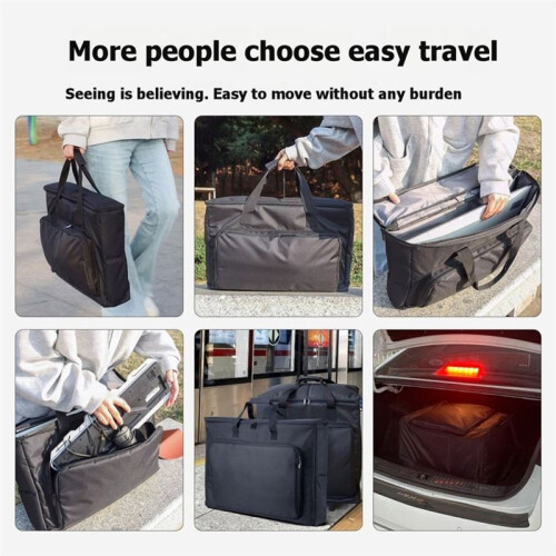 Bolsa de Transporte para Monitor de 25 Polegadas com Espuma de Amortecimento À Prova de Choque, Proteção Completa, Bolsa de Tela de Computador 2
