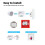 RF 433Mhz  Wireless Self-Powered  Remote Control Waterproof/No Wiring Installation  Remote Control Home 7
