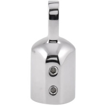 4 Pcs Heavy Duty Marine Eye Tube End Cap Stainless Steel Bimini Top Fitting Hardware 25mm Canopy External Pipe Eye End