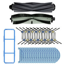 For ZACO A10 Robot Vacuum Cleaner Main Side Brush Mop Cloths Replacement Spare Parts Accessories(43pcs)