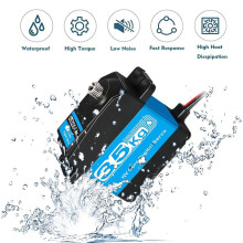 2-Pack RC Servo 35KG Stuurservo 7.4V Digitale Motor Tandwiel Hoge Koppel Waterdicht voor DIY Robotica RC Auto'S