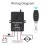 10A Wireless Controller with Insurance 3-Button Self-Resetting Linear Actuator Controller Winch Solenoid Relay Contactor 2