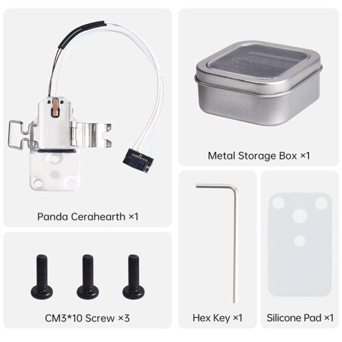 BIQU Panda Cerahearth Zirconia Ceramic Hotend Hotend Kit High-Tem Insulation Element for  A1/A1 2